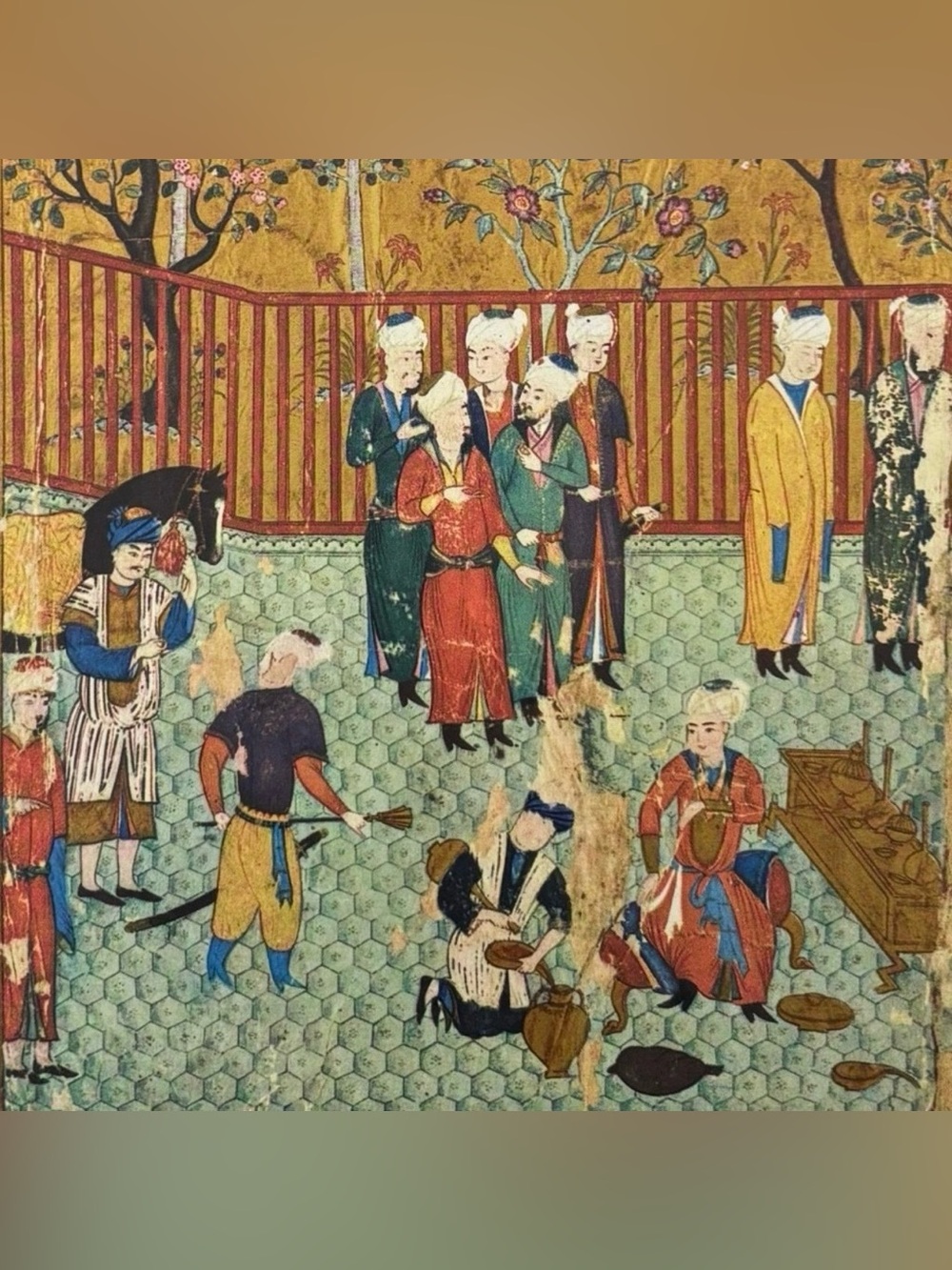 KALILA DIMNA Original Vintage Fine Art Persia Persian Print Italy 1950’s Printed